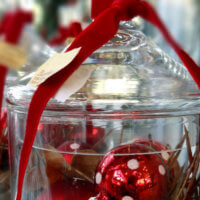 Weihnachts Glas Deko